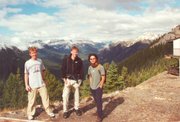Justin, Kadek and I up the top of Sulfur mountain.