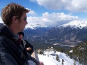Up the top of Sulphur Mountain