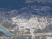 The town of Banff from the top of Sulphur mountain
