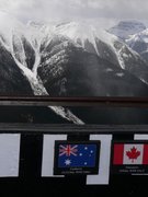 At the top of sulphur mountain