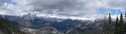 View from Sulphur Mountain. Banff is on the left.