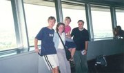 Leith, Kate and Darren up the top of Calgary tower.