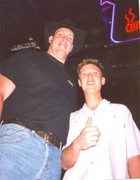 Myself and a bouncer at Cowboys.