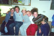 Kate, me, Kelly, Dave and Leith in my room.