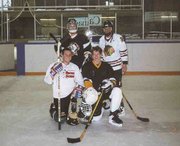 Brian, me, Dan and Tim after shinny.