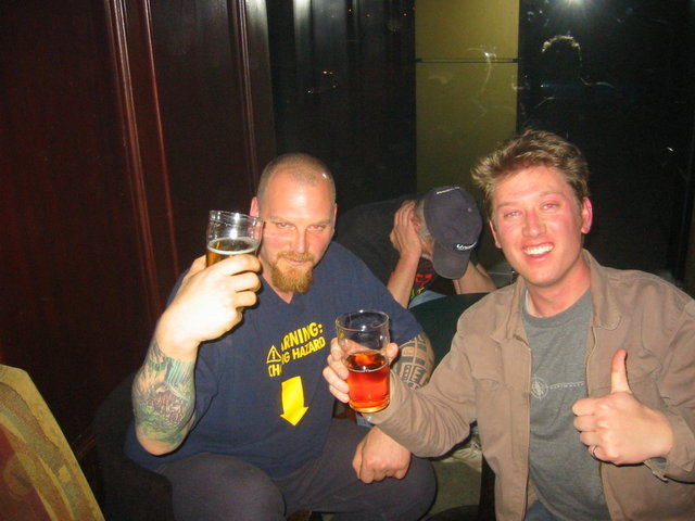 Myself and a biker called "Tiny Tim". he was an animal