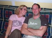 Lisa and Brendan sharing a moment