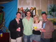 Stayed with an American mate Ian