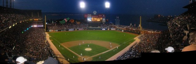 Went to a baseball game. very nice setting ... right on the water