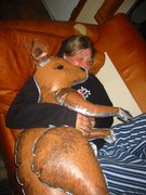 Tess and Des having a kip