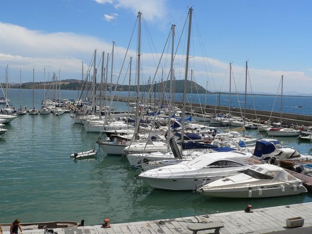 We stopped in Talamone for Lunch on the way from Pisa to Rome