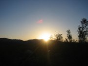 Sunset in the desert