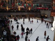We were keen to go ice skating but the queues were just too long