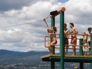 The flying fox at Gyro beach