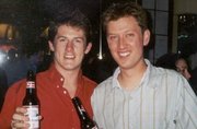 Angus and I at Cheers