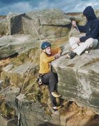 Me belaying Justin.