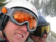 Matty and I on the Ridge Rocket