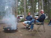 The campsite at Yellow Stone