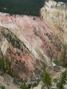 spectacular colours in the rock