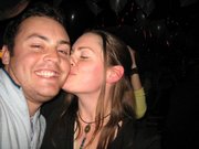 Dan got a kiss on the cheek