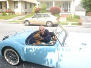 Kate's Dad Bill and the dogs