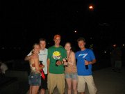 drinking beers on the street