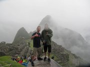 It was overcast when we arrived at Machu Picchu