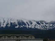 Kicking Horse Ski Resort from the town of Golden