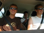 Driving. We spent some hours in the car.