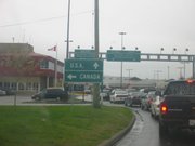 The roadtrip begins! I got stuck at the border crossing for 3 hours.