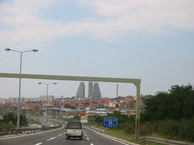 The approach into Belgrade