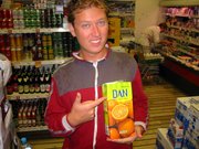 "Dan" brand name orange juice! What a country!