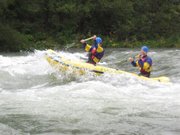 Amongst the action. The rapids were pretty lame actually.