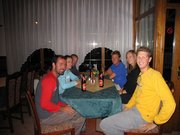 The crew at the hostel in Bled. Good times