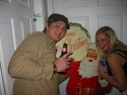 Barber and Britt in a Xmas pose