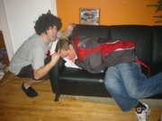 This bloke passed out