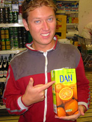 Dan brand Orange Juice in Slovenia ... what a country!